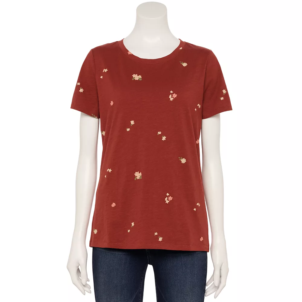 Women's Tall Sonoma Goods For Life® Essential Crewneck Tee 40 Women's Tall Sonoma Goods For Life® Essential Crewneck Tee - Image 38