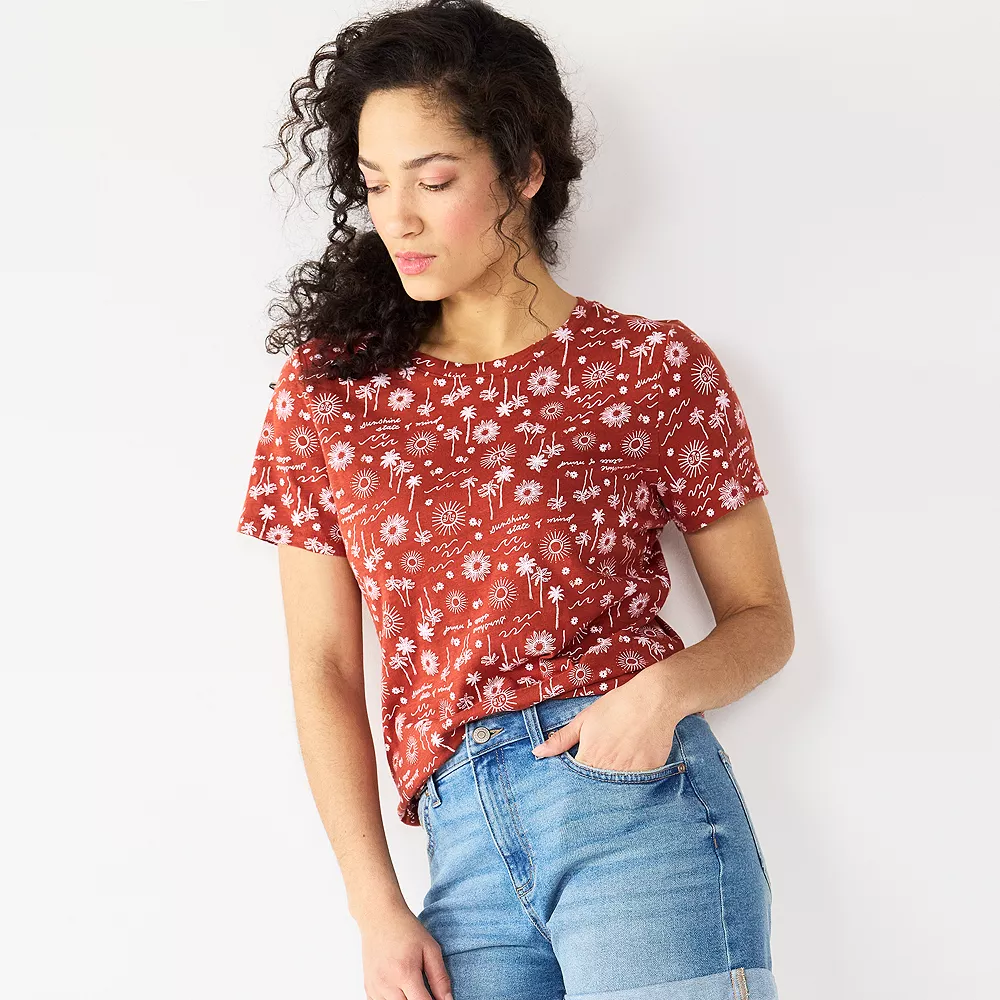 Women's Tall Sonoma Goods For Life® Essential Crewneck Tee 21 Women's Tall Sonoma Goods For Life® Essential Crewneck Tee - Image 19