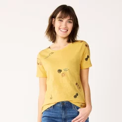 Women's Tall Sonoma Goods For Life® Essential Crewneck Tee 79 Women's Tall Sonoma Goods For Life® Essential Crewneck Tee -Sonoma Clothing Store 5686288 Yellow Beach Scene