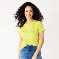 Women's Tall Sonoma Goods For Life® Essential Crewneck Tee 51 Women's Tall Sonoma Goods For Life® Essential Crewneck Tee -Sonoma Clothing Store 5686288 Yellow Green