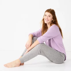 Women's Sonoma Goods For Life® Soft Knit Banded Bottom Pajama Pants -Sonoma Clothing Store 5724864 ALT2