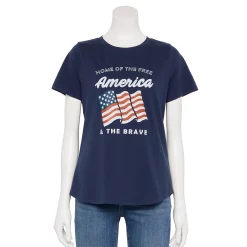 Women's Sonoma Goods For Life® Patriotic Graphic Tee -Sonoma Clothing Store 5757625 Navy America Flag