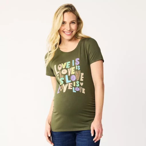 Maternity Sonoma Goods For Life® Pride Tee 4 Maternity Sonoma Goods For Life® Pride Tee -Sonoma Clothing Store 5792141