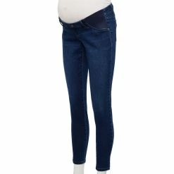 Maternity Sonoma Goods For Life® Side Panel Belly Band Jeggings -Sonoma Clothing Store 5812471 Dark Wash