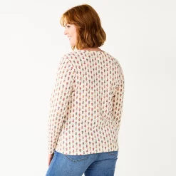 Women's Sonoma Goods For Life® Essential Henley Top -Sonoma Clothing Store 5816147 ALT