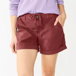 Women's Sonoma Goods For Life® Utility Shorts -Sonoma Clothing Store 5927776 Maroon