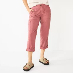 Women's Sonoma Goods For Life® Cargo Utility Capri Pants -Sonoma Clothing Store 5928818 Mauve