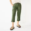 Women's Sonoma Goods For Life® Cargo Utility Capri Pants -Sonoma Clothing Store 5928818 Olive