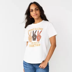 Women's Sonoma Goods For Life® Relaxed Graphic Tee -Sonoma Clothing Store 5974706 Ivory Peace