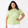 Plus Size Sonoma Goods For Life® Relaxed Graphic Tee 1 Plus Size Sonoma Goods For Life® Relaxed Graphic Tee -Sonoma Clothing Store 5988101 Green Mind