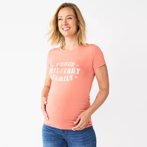 Maternity Sonoma Goods For Life® Short Sleeve Crewneck Tee 2 Maternity Sonoma Goods For Life® Short Sleeve Crewneck Tee -Sonoma Clothing Store 6003625