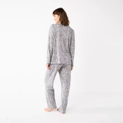 Women's Sonoma Goods For Life® Knit Pajama Shirt & Pajama Pants Sleep Set 12 Women's Sonoma Goods For Life® Knit Pajama Shirt & Pajama Pants Sleep Set -Sonoma Clothing Store 6076381 ALT