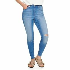 Women's Sonoma Goods For Life® Curvy High-Waisted Skinny Jeans -Sonoma Clothing Store 6120421 Weise Destructed