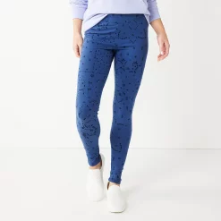 Women's Sonoma Goods For Life® Midrise Leggings -Sonoma Clothing Store 6120748 Navy Geo Floral